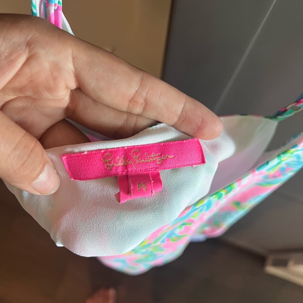 Lilly Pulitzer Pink Tropical Print Cami - Picture 2 of 2